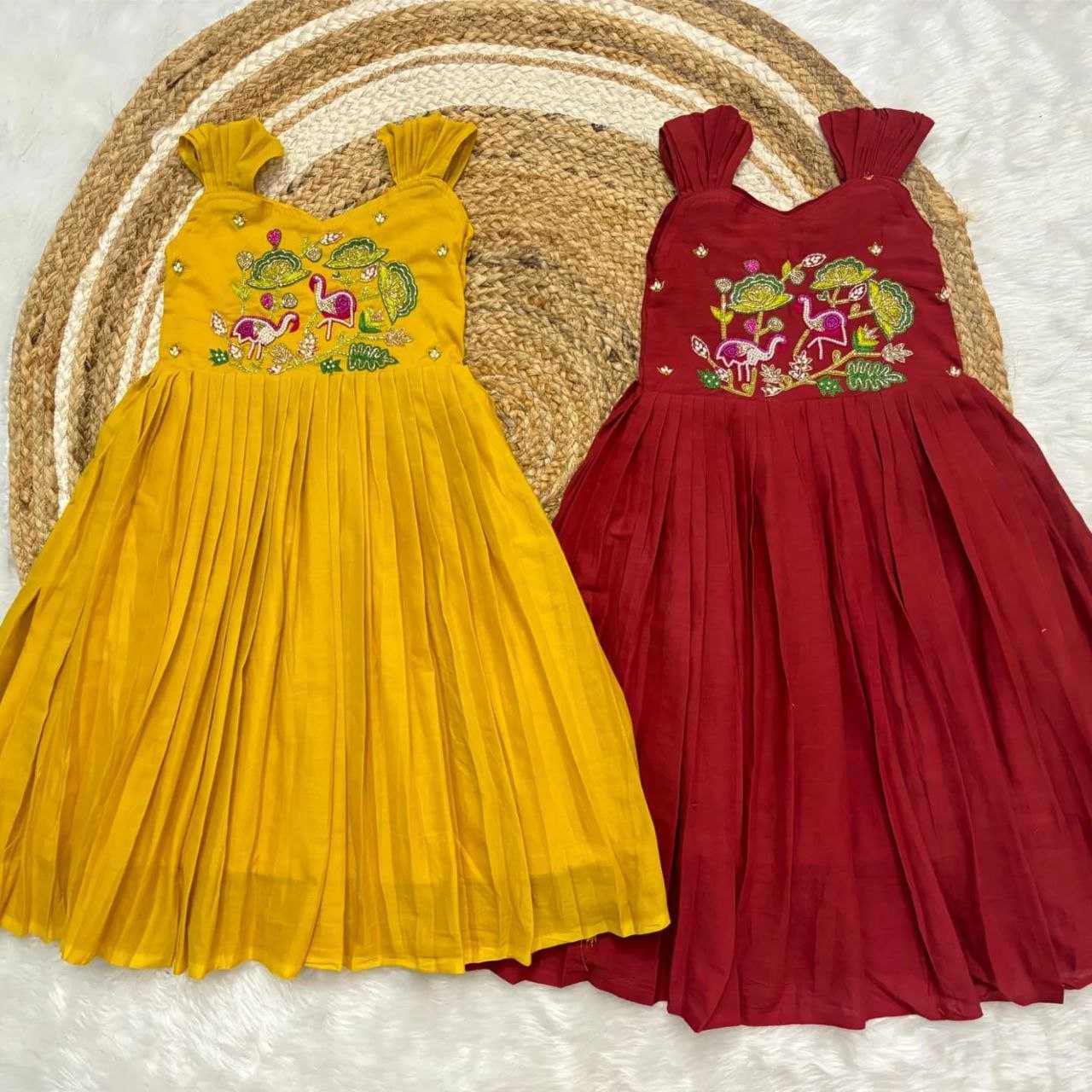Ynf Cotton RIN161 pure roman Kids Wear Wholesale Kids Gown Indian Wear For Kids Kids Wedding Outfits Manufacturer
