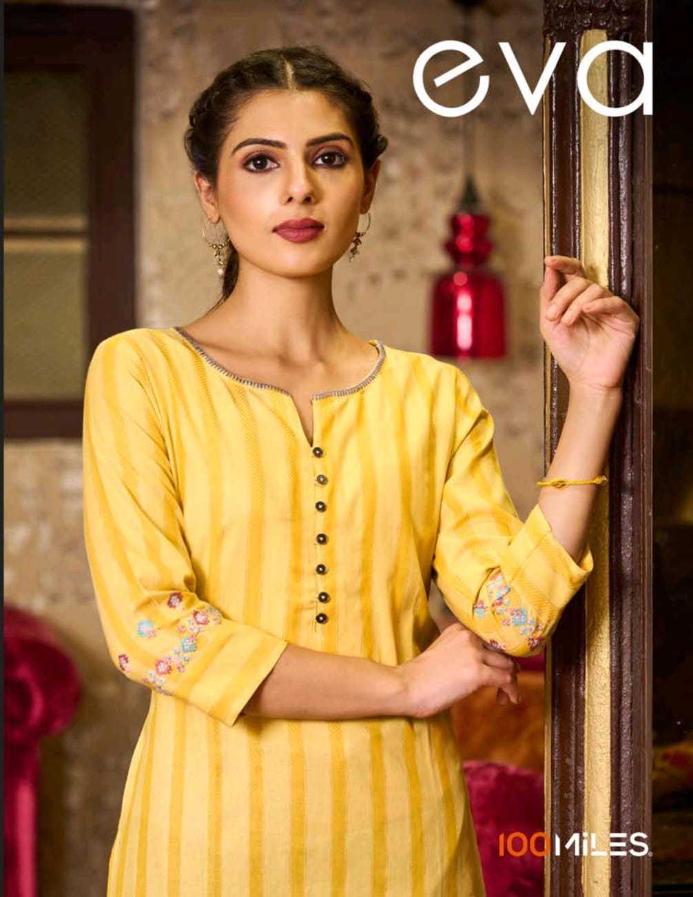 Ynf Cotton RIN190 100MILES-EVA Setwise Collections Wholesale Kurtis Catalogs Manufacturer