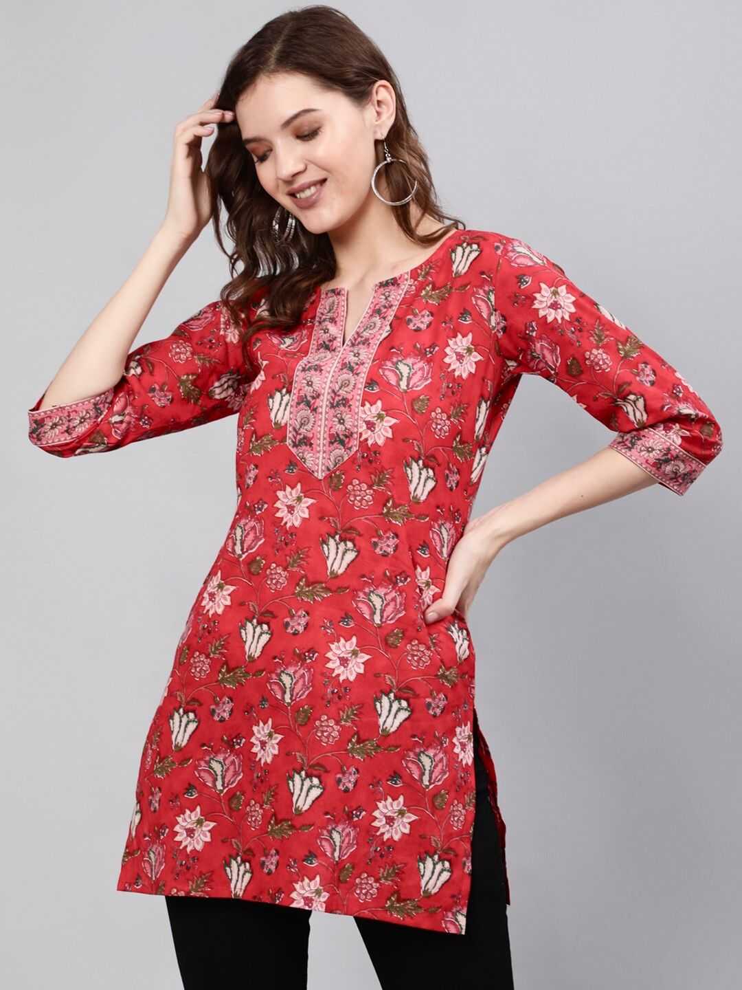 Ynf Cotton RIN190 Blush 5.0 Setwise Collections Wholesale Kurtis Catalogs Manufacturer