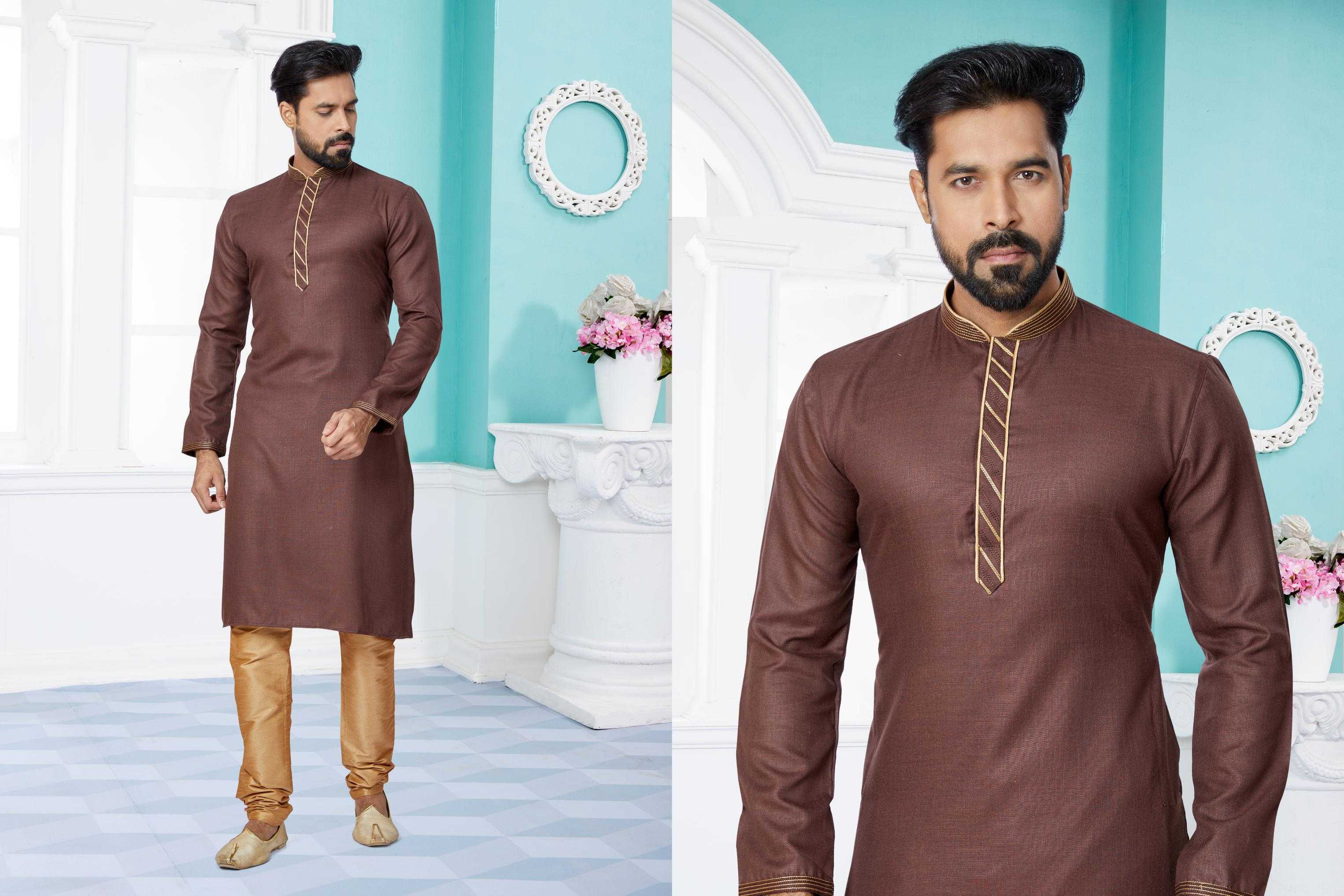 Ynf Cotton RIN223 3091C Mens Wear Wholesale Mens Kurtas Mens Kurta Pyjama Men Wedding kurta Manufacturer