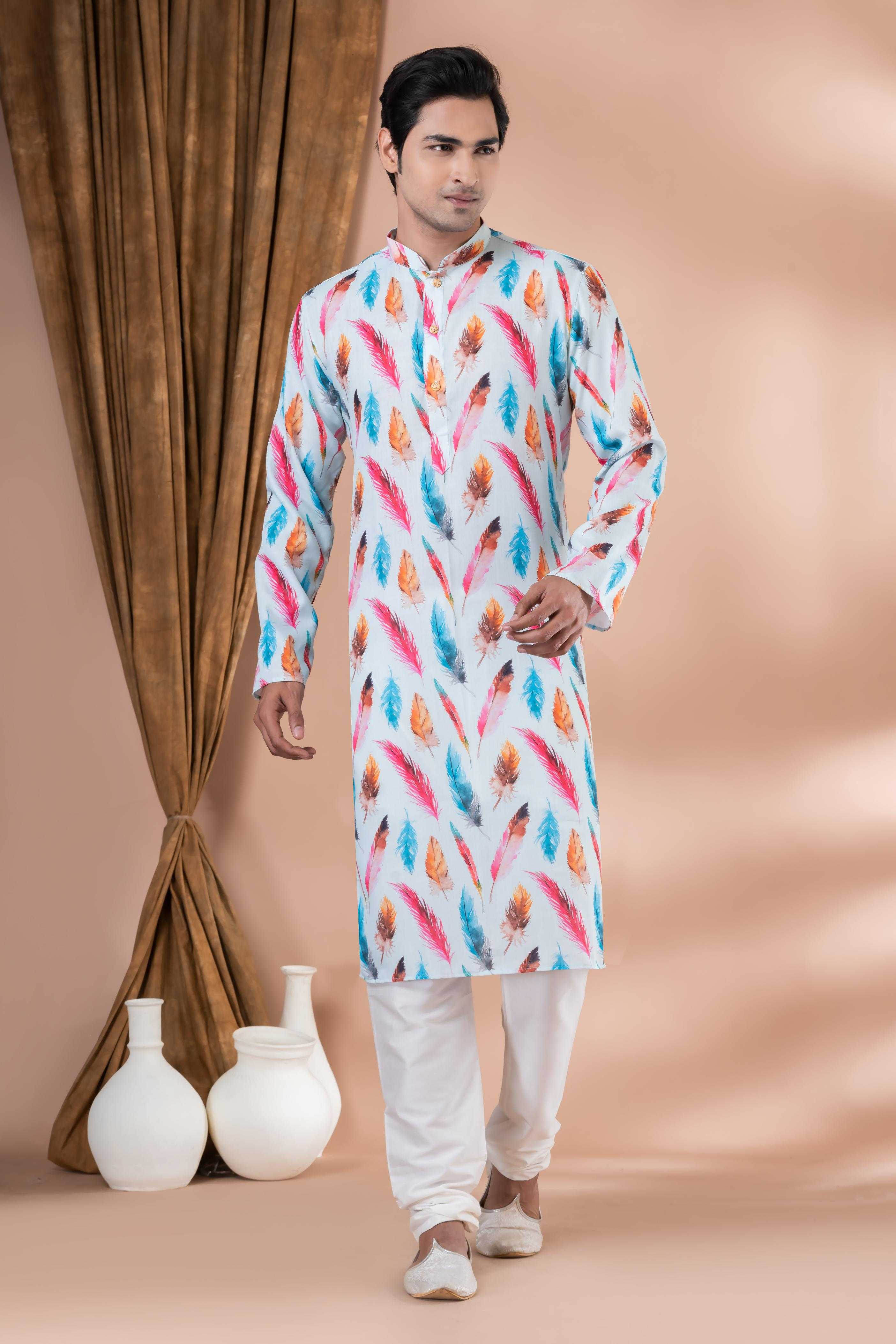 Ynf Cotton RIN223 3366C Mens Wear Festive Collections Wholesale Mens Kurtas Mens Kurta Pyjama Onam Collections Manufacturer