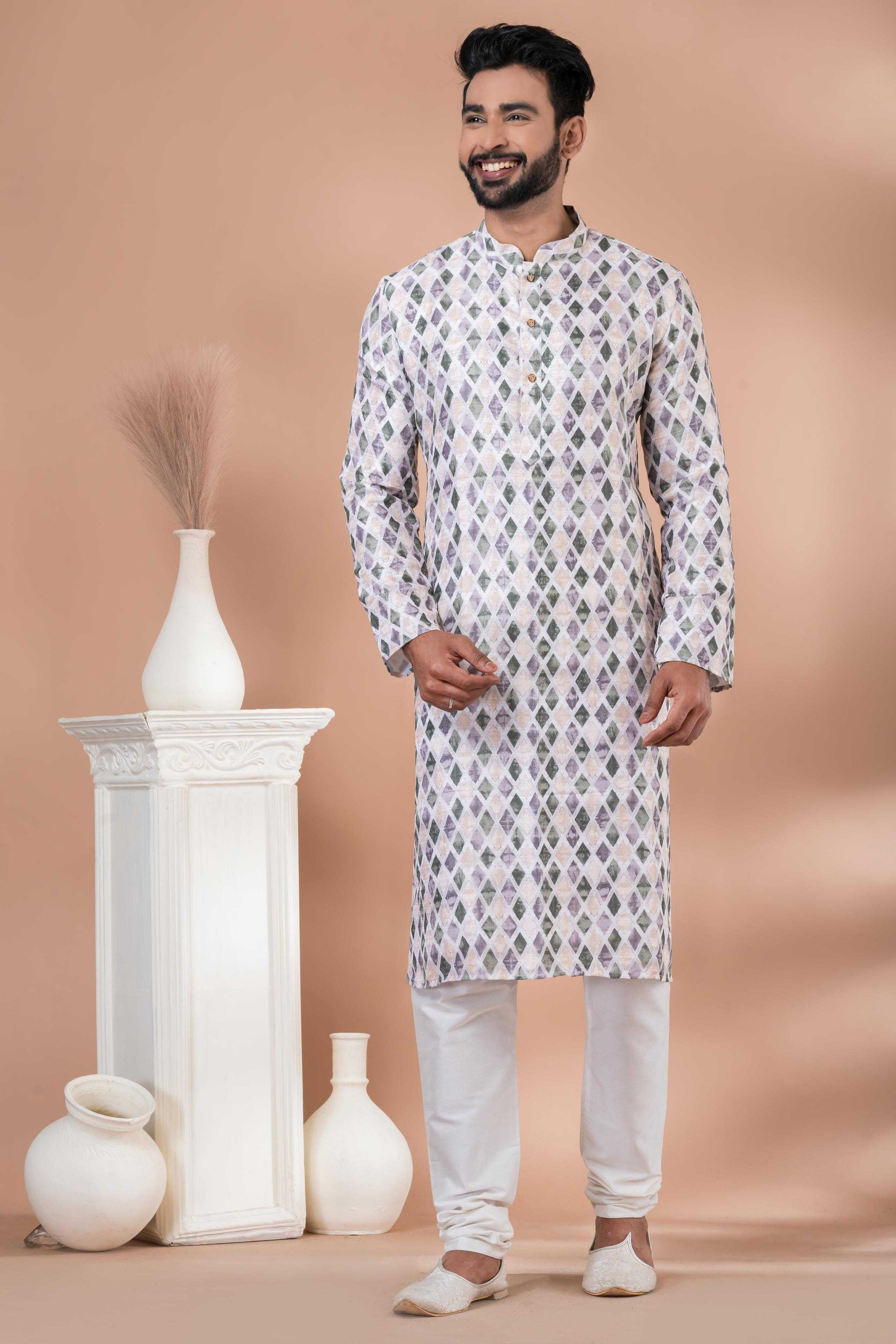 Ynf Cotton RIN223 3400C Mens Wear Festive Collections Wholesale Mens Kurtas Mens Kurta Pyjama Onam Collections Manufacturer