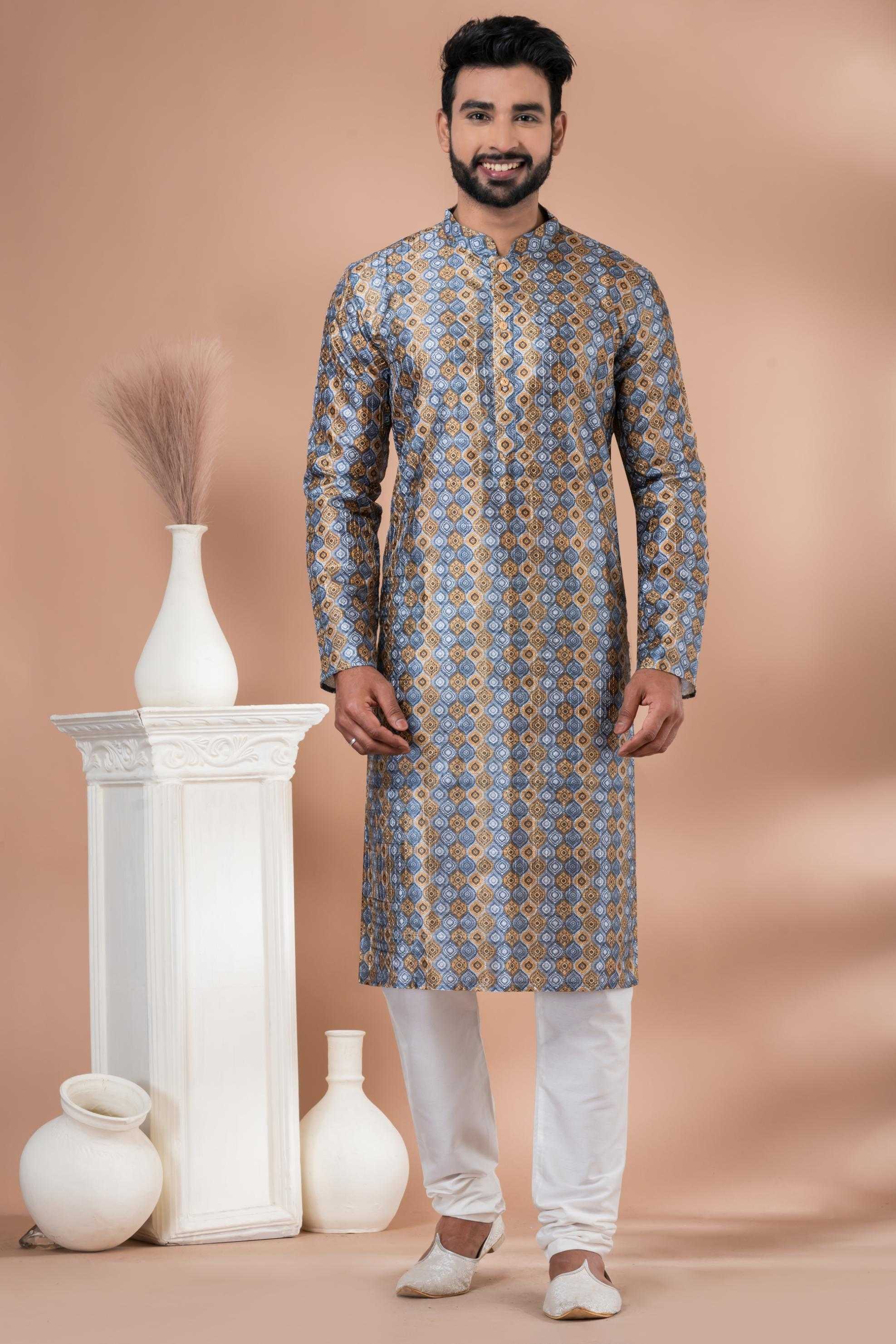 Ynf Cotton RIN223 3401C Mens Wear Wholesale Mens Kurtas Mens Kurta Pyjama Men Wedding kurta Manufacturer