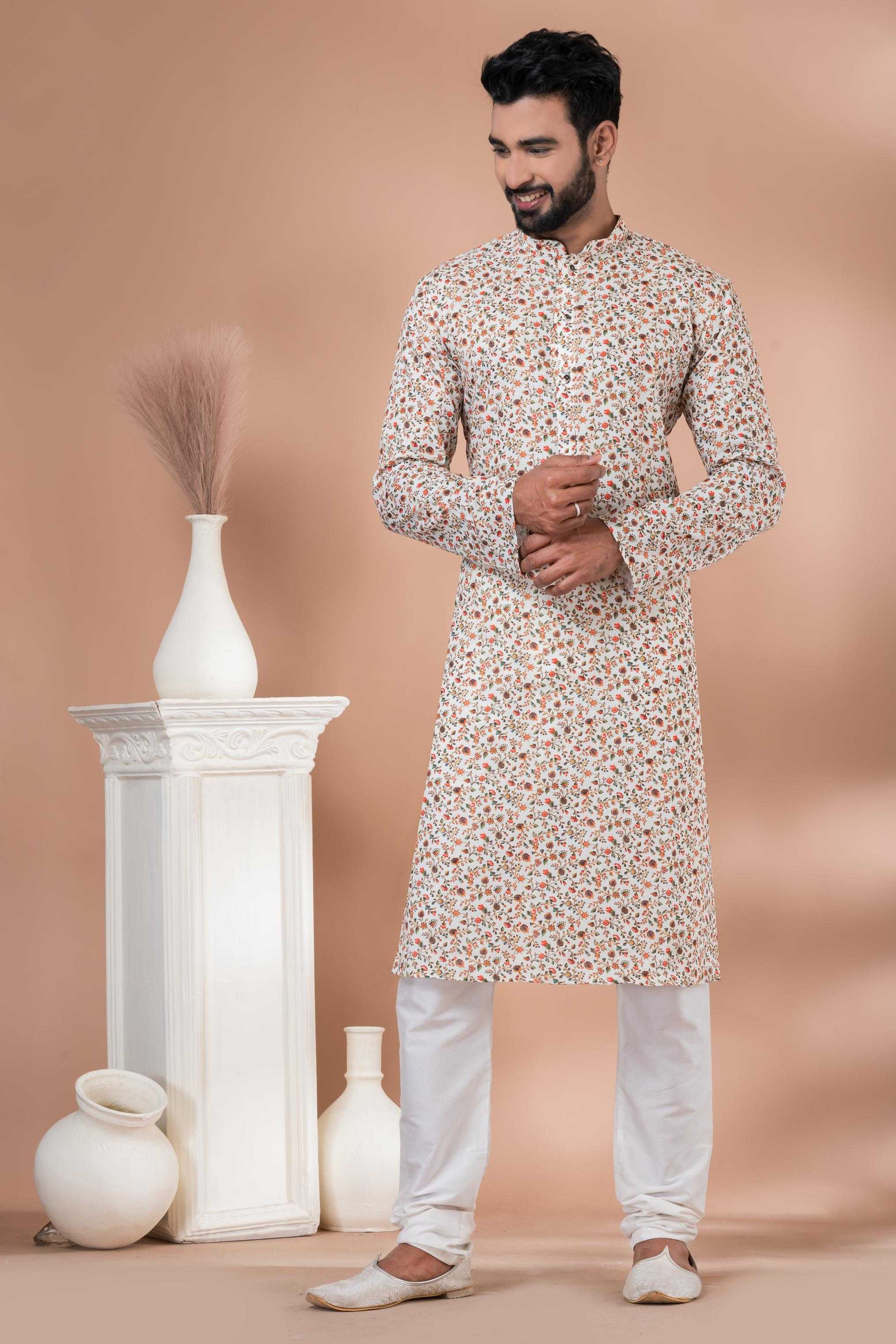 Ynf Cotton RIN223 3404A Mens Wear Festive Collections Wholesale Mens Kurtas Mens Kurta Pyjama Onam Collections Manufacturer