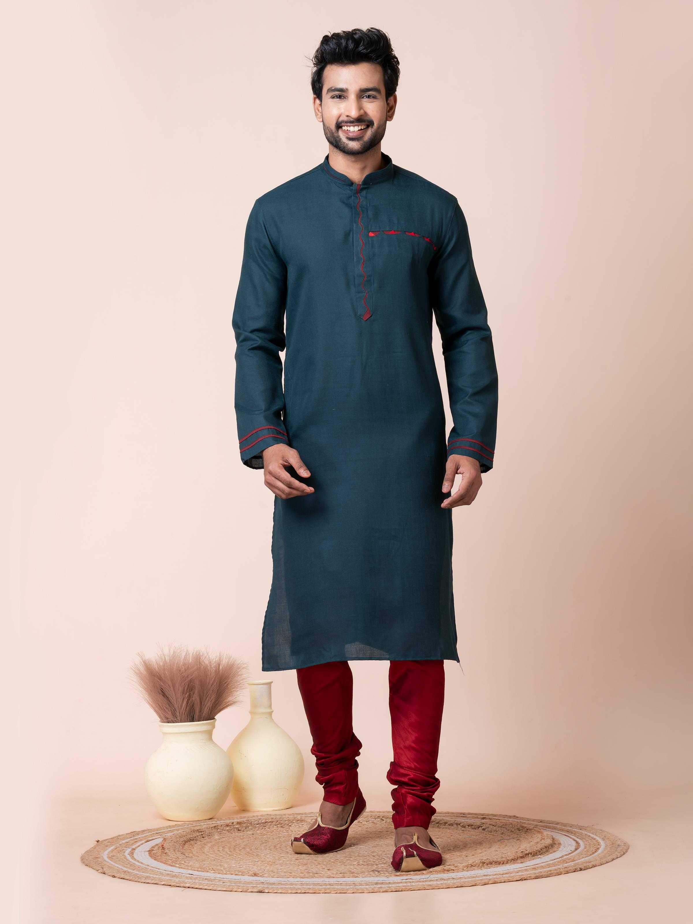 Ynf Cotton RIN223 3484A Mens Wear Wholesale Mens Kurtas Mens Kurta Pyjama Men Wedding kurta Manufacturer