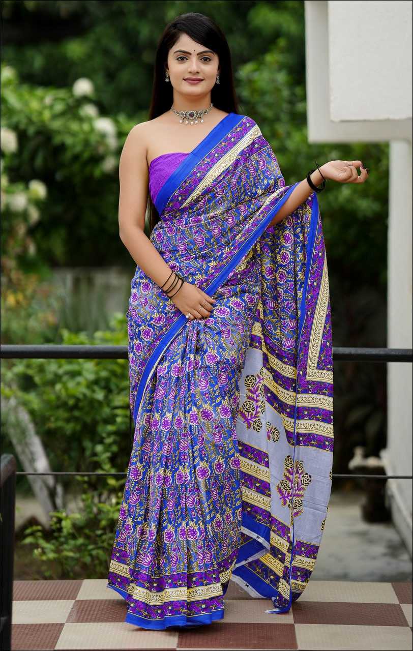 Ynf Cotton RIN229 93 Sarees Wholesale Fancy Sarees Printed Sarees Cotton Linen Sarees Manufacturer