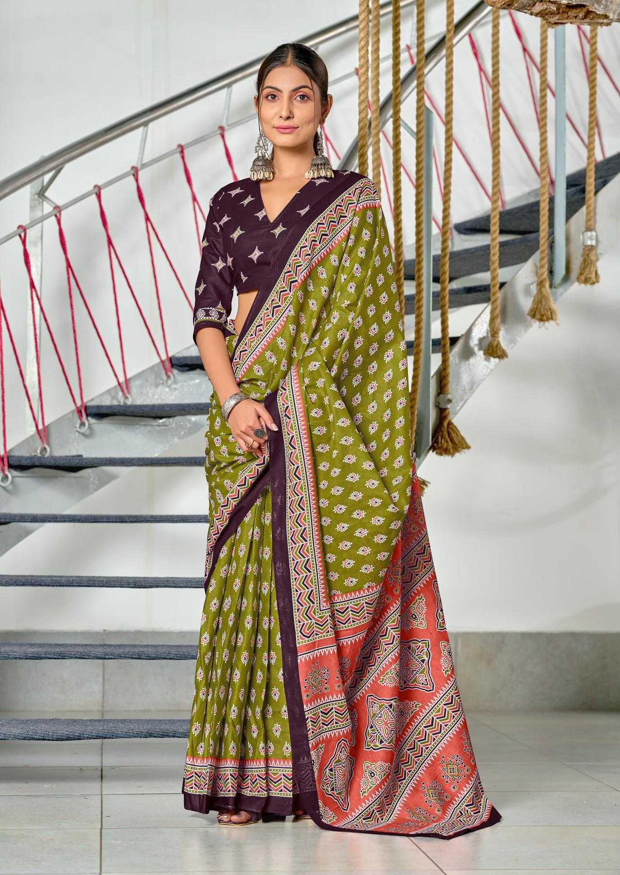 Ynf Cotton RIN229 RACHITA Sarees Wholesale Printed Cotton Saree Cotton Sarees Mulmul Cotton Sarees Manufacturer