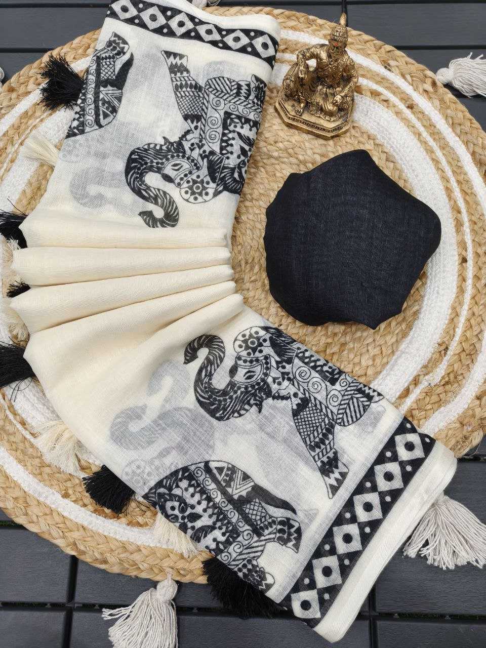 Ynf Cotton RIN231 ELEPHANT Sarees Wholesale Fancy Sarees Printed Sarees Manufacturer