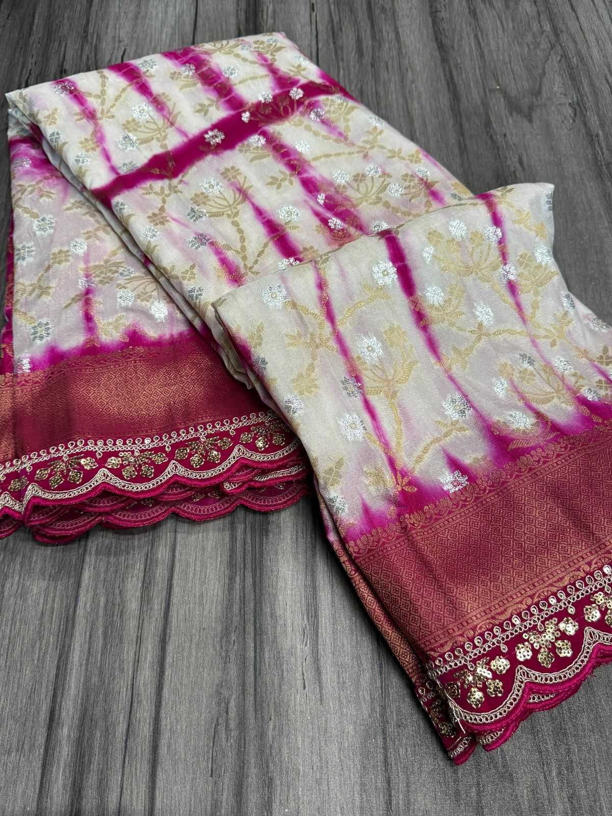 Ynf Crepe Silk KESH484 Shibhori Dyeing Silk Sarees Wedding Collections Wholesale Khadi Silk Sarees Crepe Silk Saree Designer Silk Sarees Manufacturer