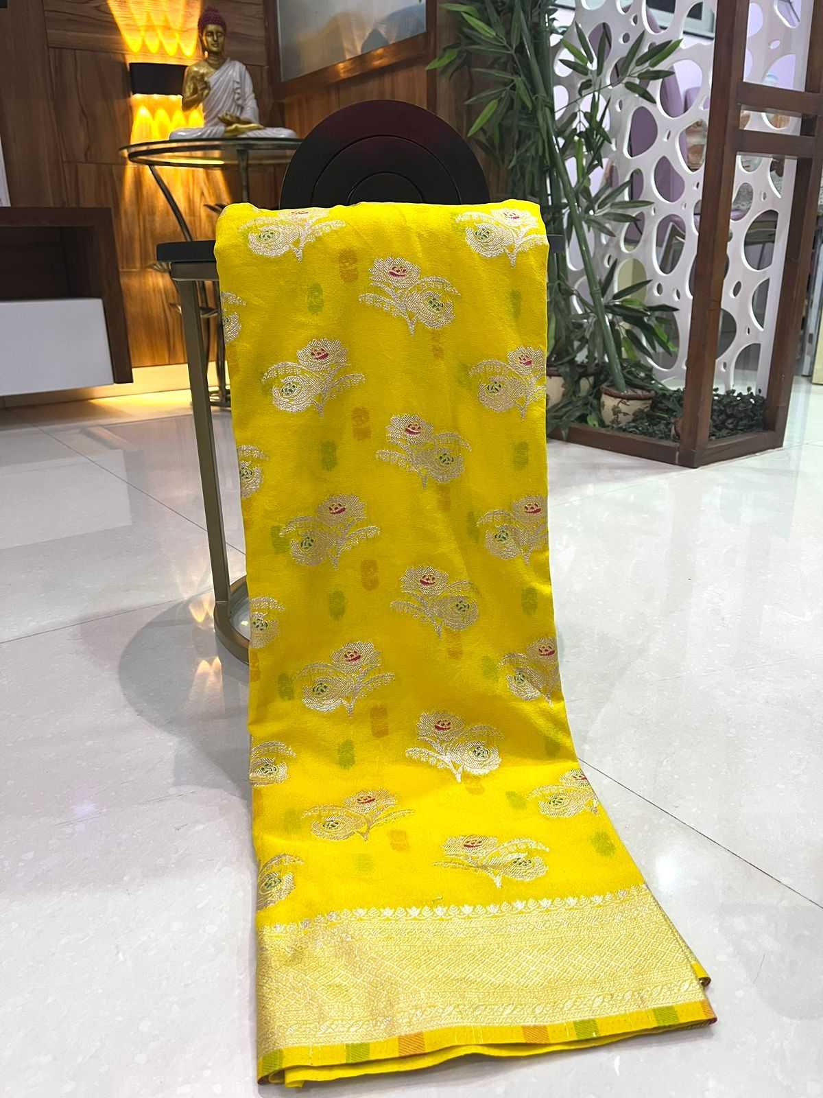 Ynf Crepe Silk KESH484 WOMENS DAY Silk Sarees Wholesale Khadi Silk Sarees Crepe Silk Saree Zari Border Silk Sarees Manufacturer