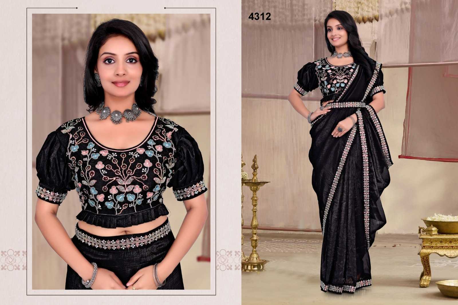 Ynf Crunchi KESH114 4312 Sarees Wedding Collections Festive Collections Wholesale Designer Sarees Hand Work Sarees Wedding Outfits Manufacturer