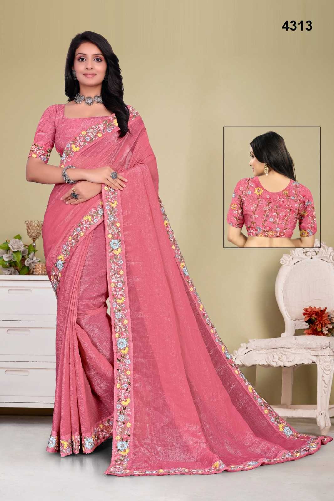 Ynf Crunchi KESH114 4313 Sarees Wedding Collections Festive Collections Wholesale Designer Sarees Hand Work Sarees Wedding Outfits Manufacturer