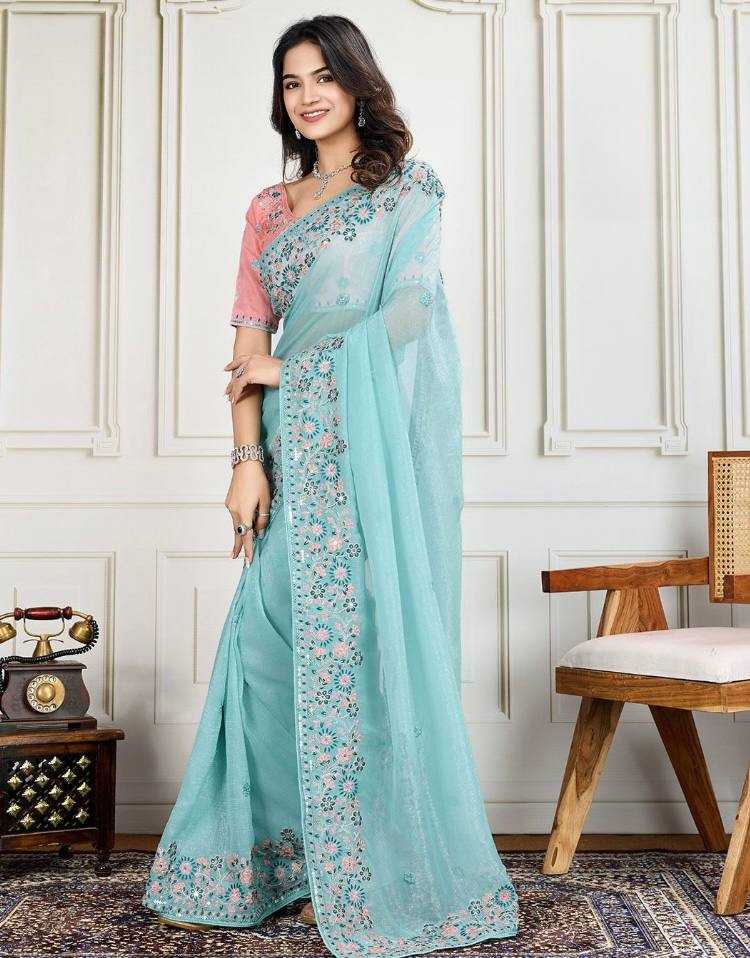 Ynf Crunchi RIN188 Suvarna Silk Sarees Wedding Collections Wholesale Embroidered Silk Sarees Sangeet Outfits Manufacturer