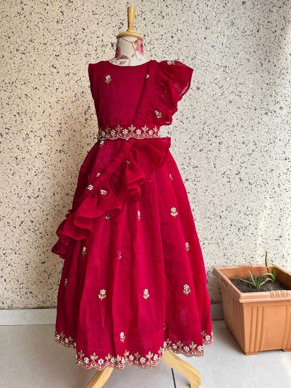 Ynf Crush Silk KESH503 8109 Kids Wear Wholesale Kids Gown Kids Ethnic Gowns Manufacturer