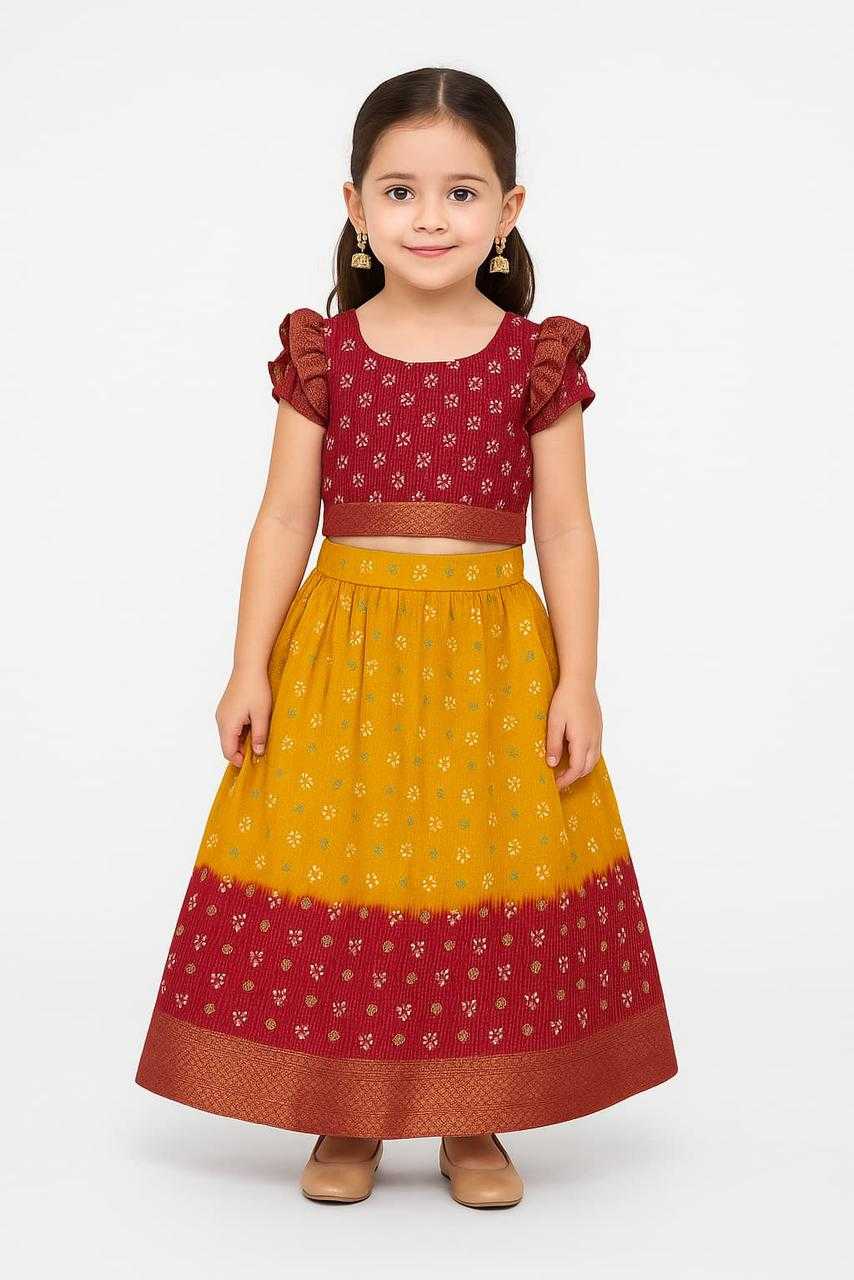 Ynf Dola Silk KESH493 frill Kids Wear Wholesale Kids Lehenga Kids Lehenga Choli Baby Girl Lehenga Manufacturer