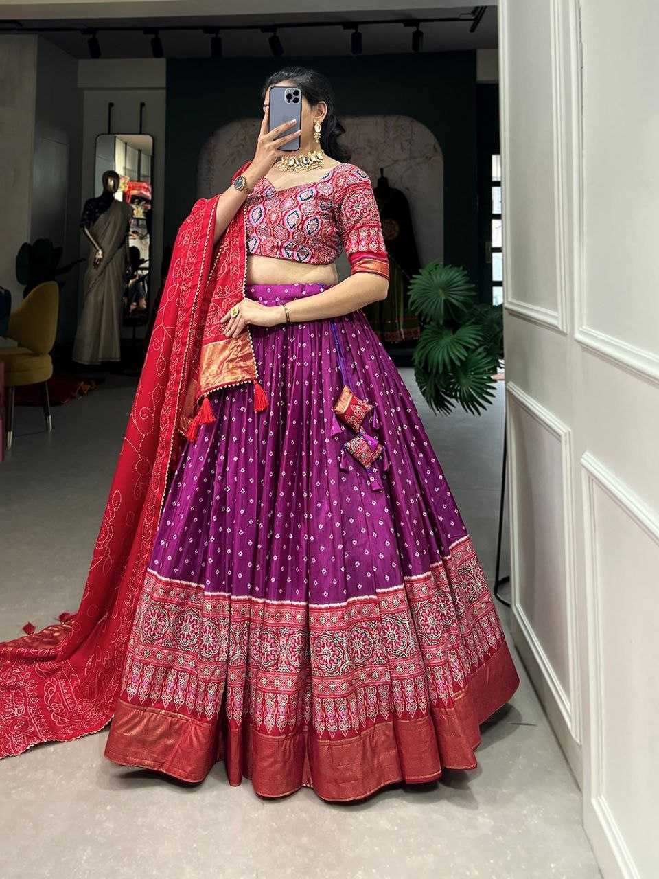 Ynf Dola Silk KESH495 402 Lehengas Festive Collections Wholesale Fancy Lehenga Rajwada Lehenga Navratri Chaniya Choli Manufacturer