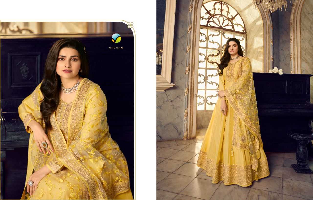 Ynf Dola Silk KESH504 Sheesh Mahal Gowns Wedding Collections Festive Collections Wholesale Embroidery Gowns Silk Gowns Gown With Dupatta Manufacturer