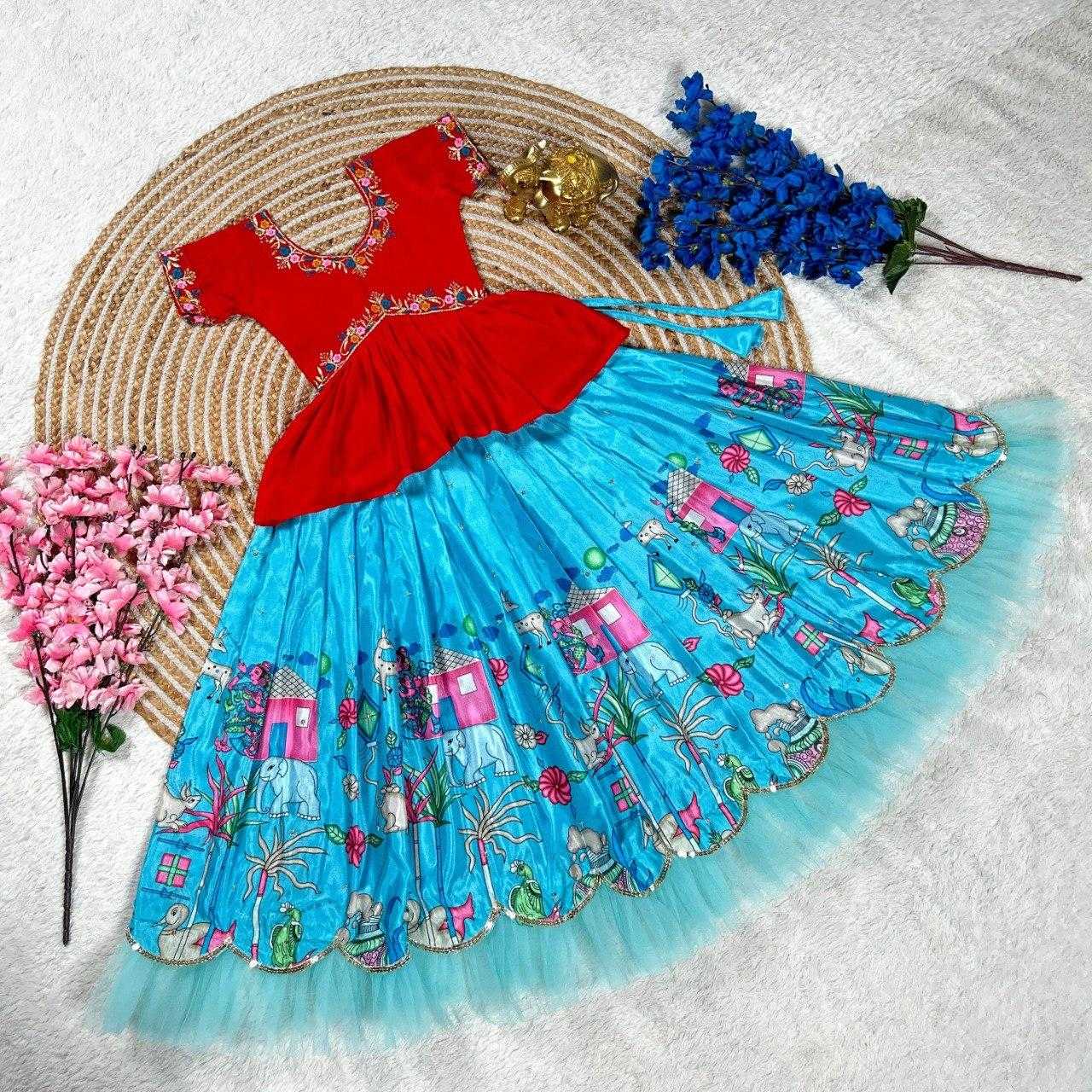 Ynf Dola Silk KESH505 303 Kids Wear Wholesale Kids Lehenga Kids Lehenga Choli Baby Girl Lehenga Manufacturer
