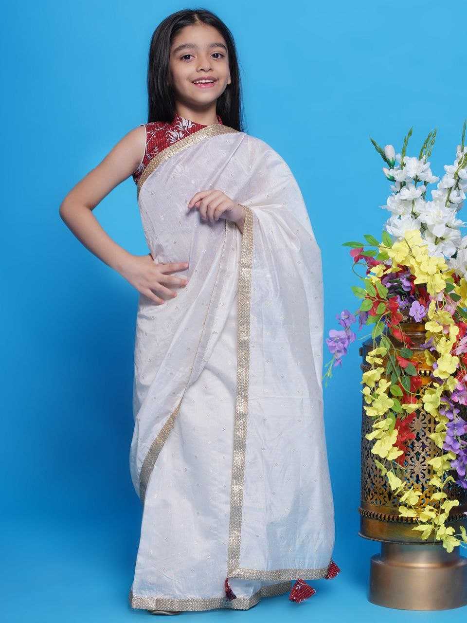 Ynf Dola Silk KESH505 351 Kids Wear Wholesale Kids Saree Dress Manufacturer