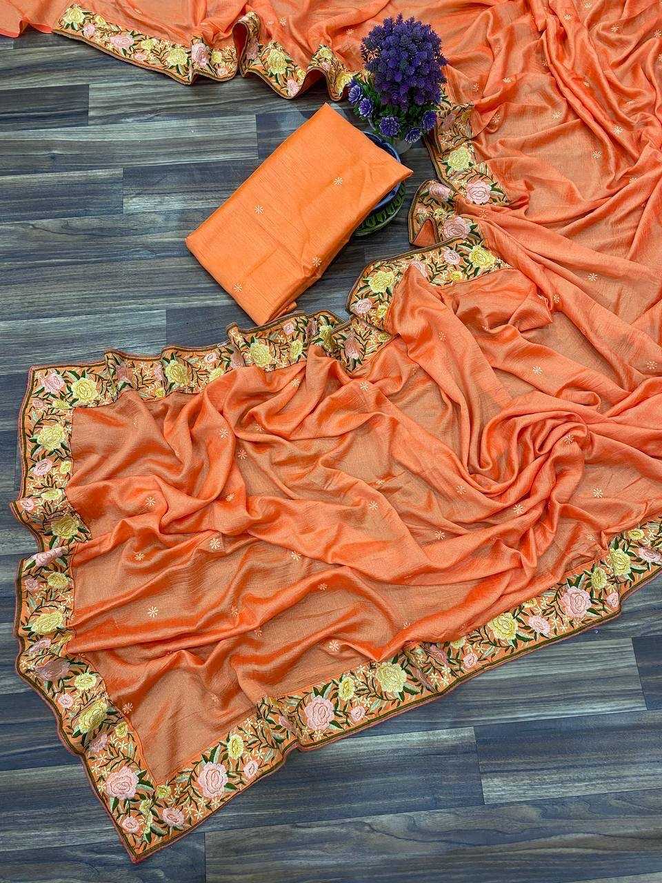 Ynf Dola Silk RIN131 022 Sarees Wedding Collections Festive Collections Wholesale Sequence Sarees Embroidered Sarees Silk Sarees Manufacturer
