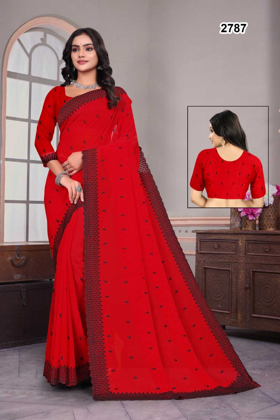 Ynf Fancy KESH114 2160 Sarees Wedding Collections Wholesale Fancy Sarees Embroidered Sarees Stone Work Saree Manufacturer