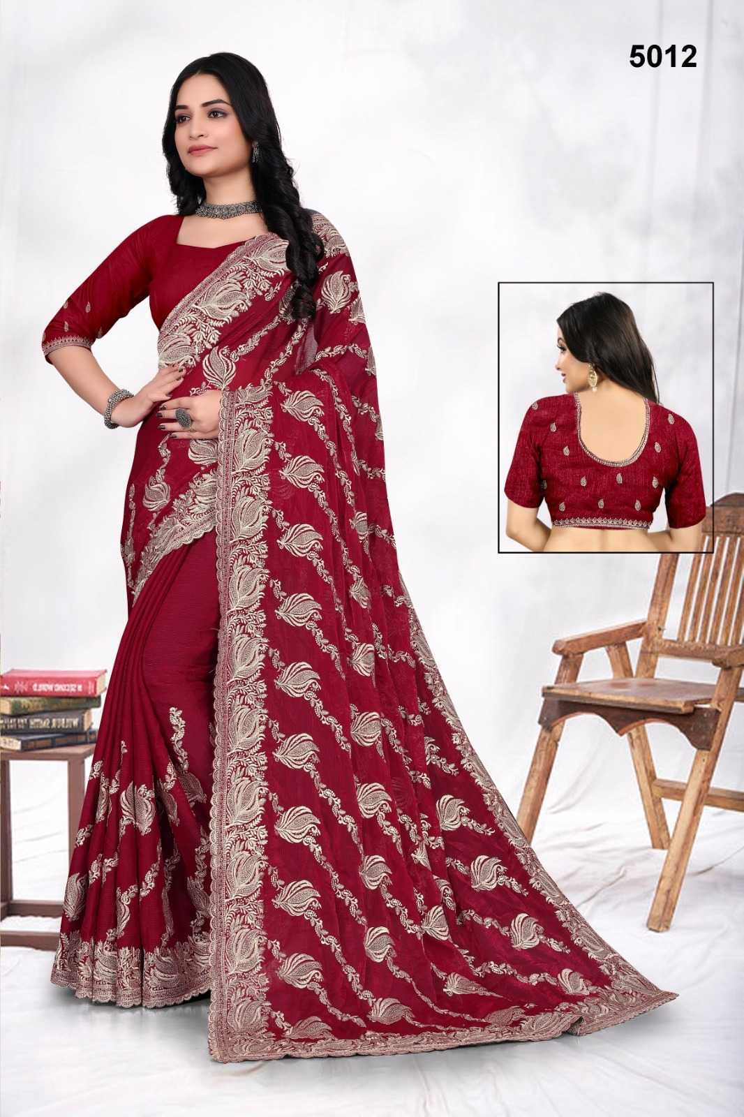 Ynf Fancy KESH114 5012 Sarees Wedding Collections Festive Collections Wholesale Embroidered Sarees Stone Work Saree Zari Border Sarees Manufacturer