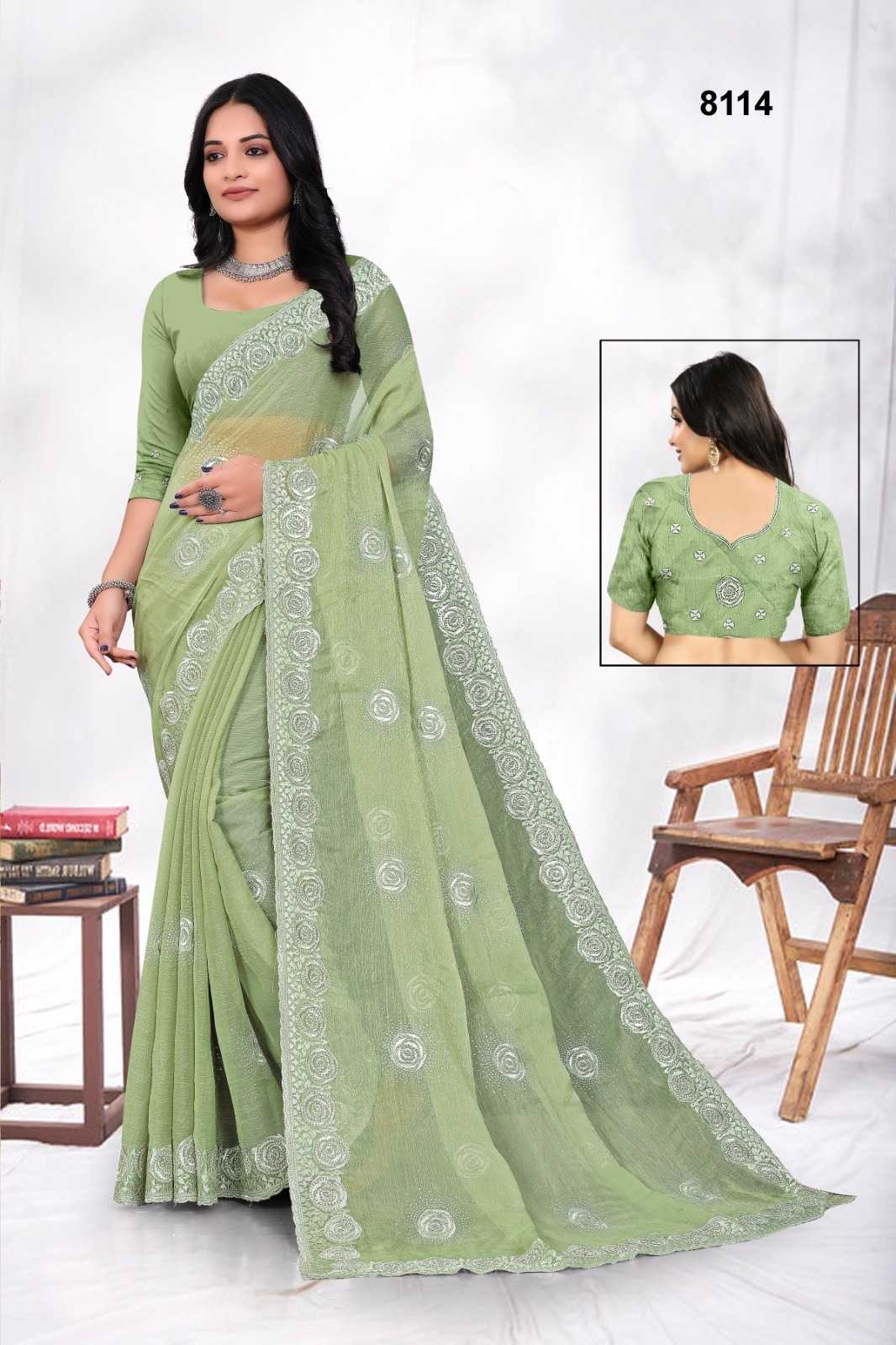 Ynf Fancy KESH114 8114 Sarees Wedding Collections Festive Collections Wholesale Designer Sarees Embroidered Sarees Zari Border Sarees Manufacturer