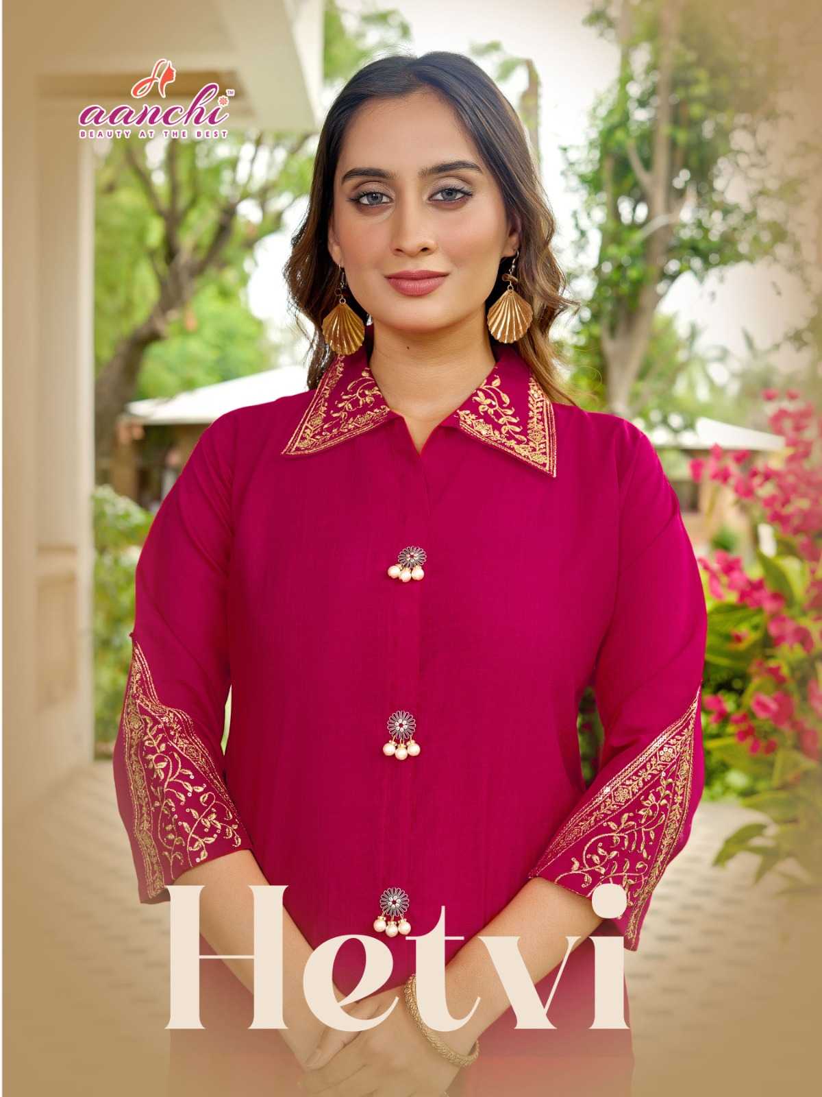 Ynf Fancy RIN190 AANCHI HETVI Setwise Collections Wholesale Kurtis Catalogs Manufacturer