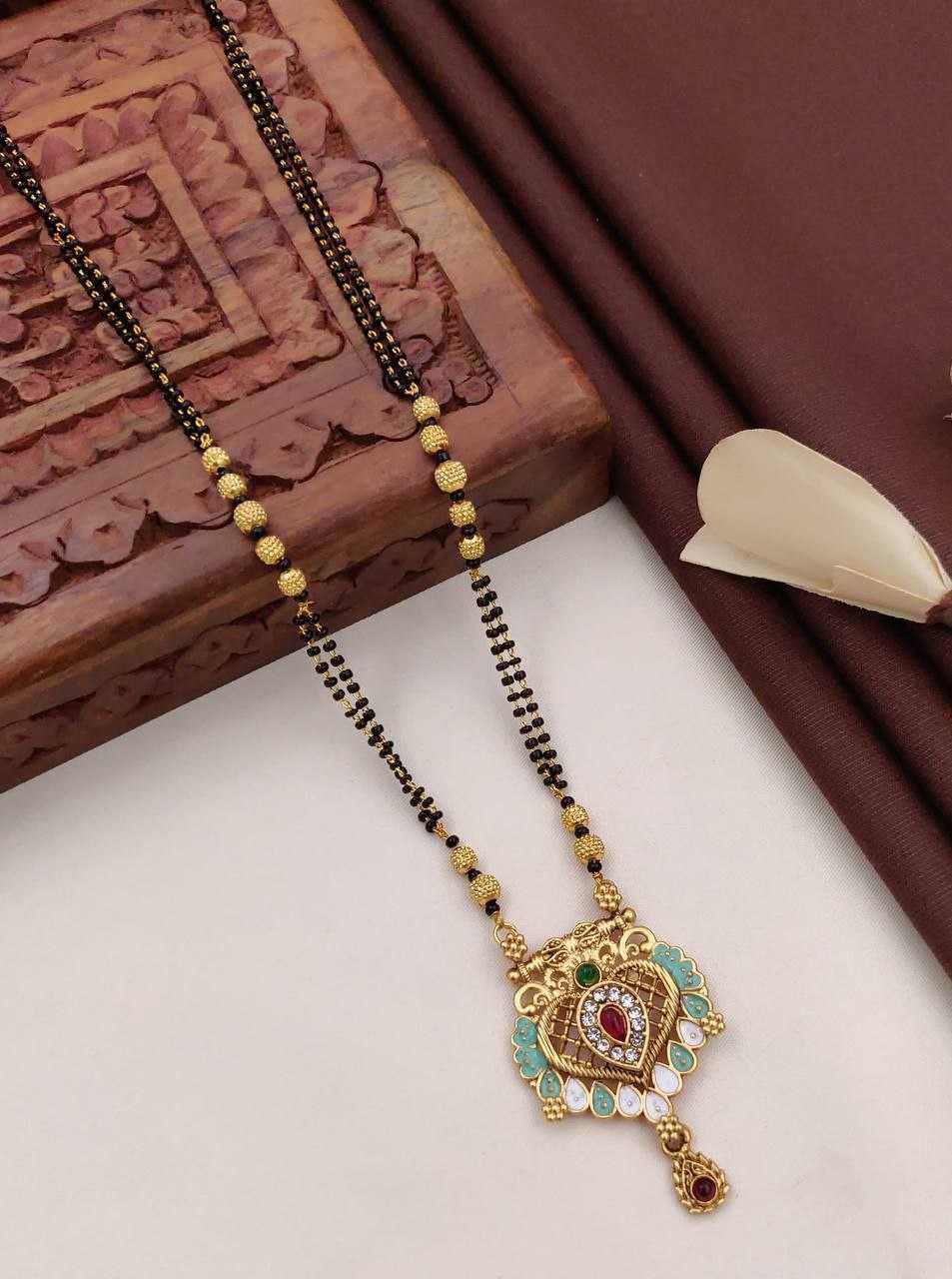 Ynf Fancy Womens Jewellery Wholesale Mangalsutras Gold Chains Matte Finish Jewelry Manufacturer