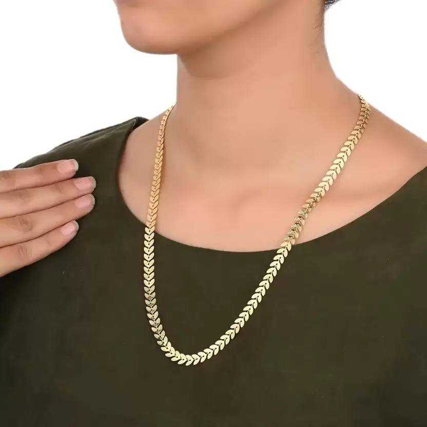 Ynf Fancy Womens Jewellery Wholesale Women Chain Golden Necklace Set Gold Chains Manufacturer