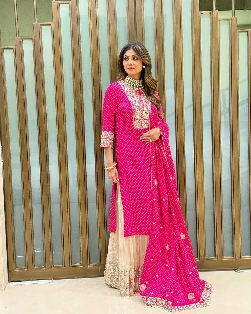 Ynf Faux Georgette KESH158 5049 Suits & Dresses Wedding Collections Bollywood Collections Wholesale Sharara Salwar Suits Georgette Suit Shilpa Shetty Manufacturer