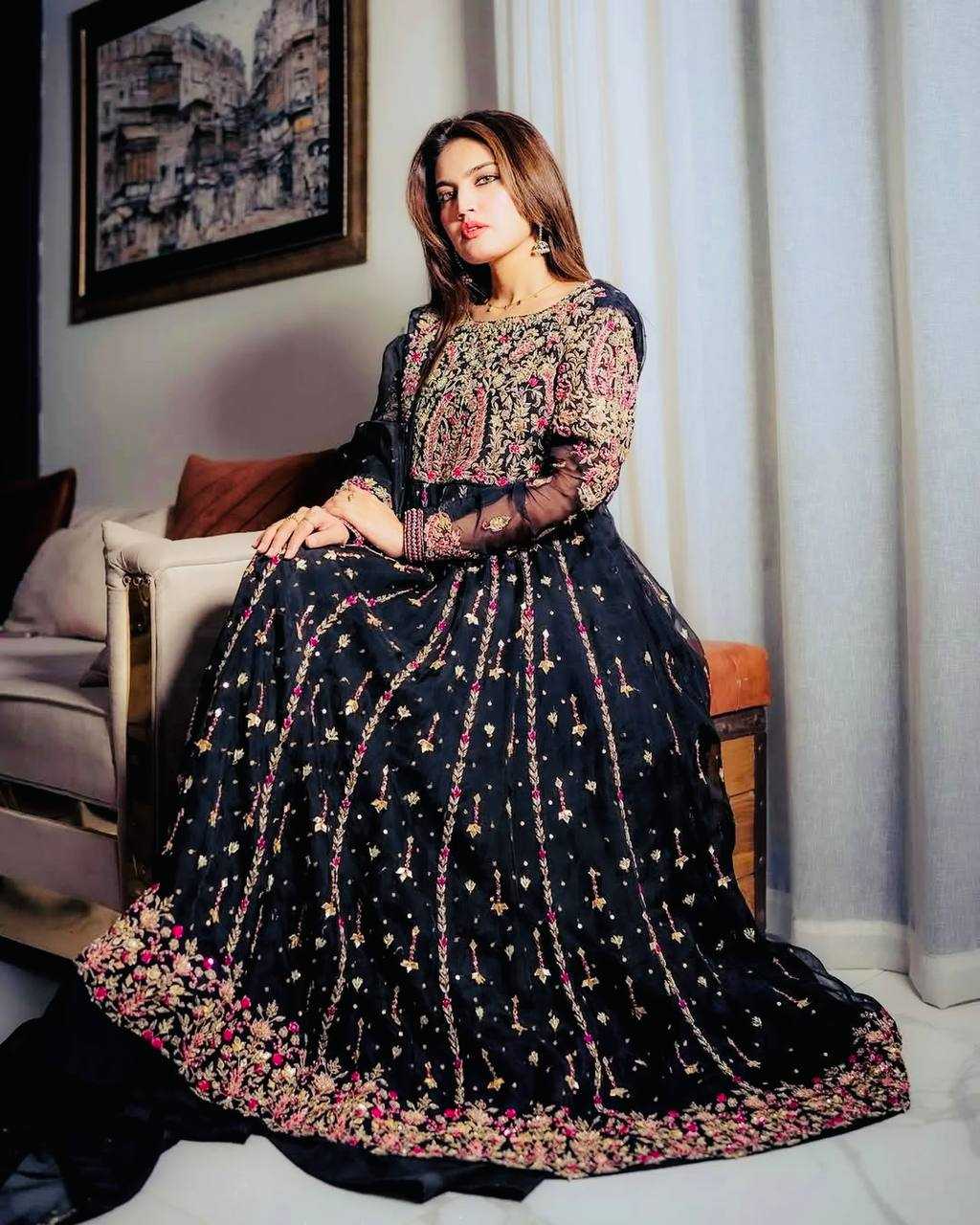 Ynf Faux Georgette KESH158 9013 Suits & Dresses Wedding Collections Festive Collections Wholesale Palazzo Suit Georgette Suit Wedding Outfits Manufacturer