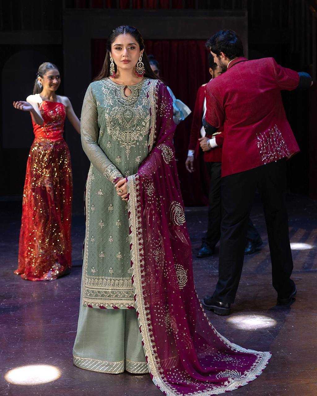 Ynf Faux Georgette KESH159 607 Suits & Dresses Islamic Clothing Wedding Collections Wholesale Pakistani Suits Palazzo Suit Georgette Suit Manufacturer