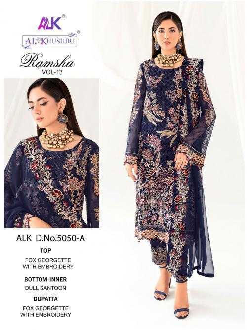 Ynf Faux Georgette KESH444 RAMSHA VOL-13 Suits & Dresses Wholesale Embroidery Suits Georgette Suit Wedding Suits Manufacturer