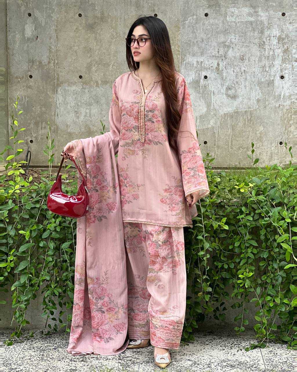 Ynf Faux Georgette KESH499 008 Suits & Dresses Wedding Collections Festive Collections Wholesale Printed Suits Georgette Suit Party Wear Dresses Manufacturer