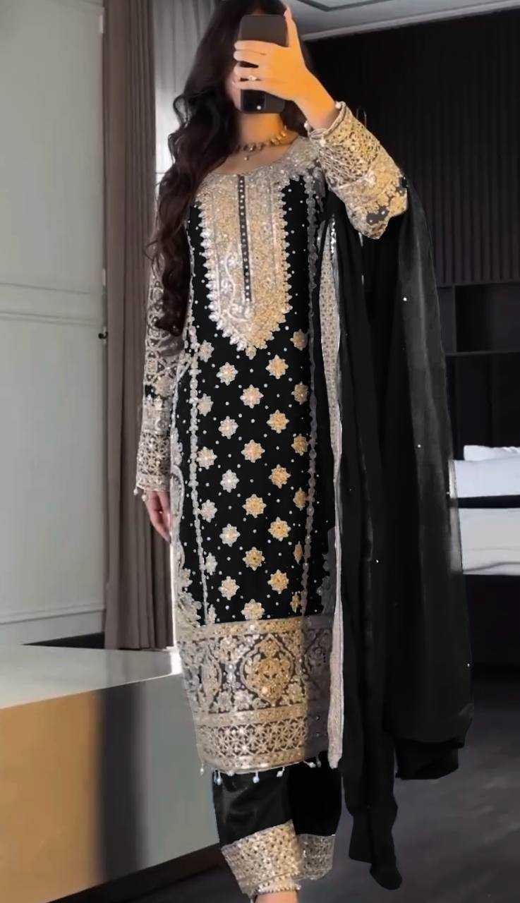 Ynf Faux Georgette KESH499 1654 Suits & Dresses Wholesale Ladies Suits Embroidery Suits Bridal Wedding Dresses Manufacturer