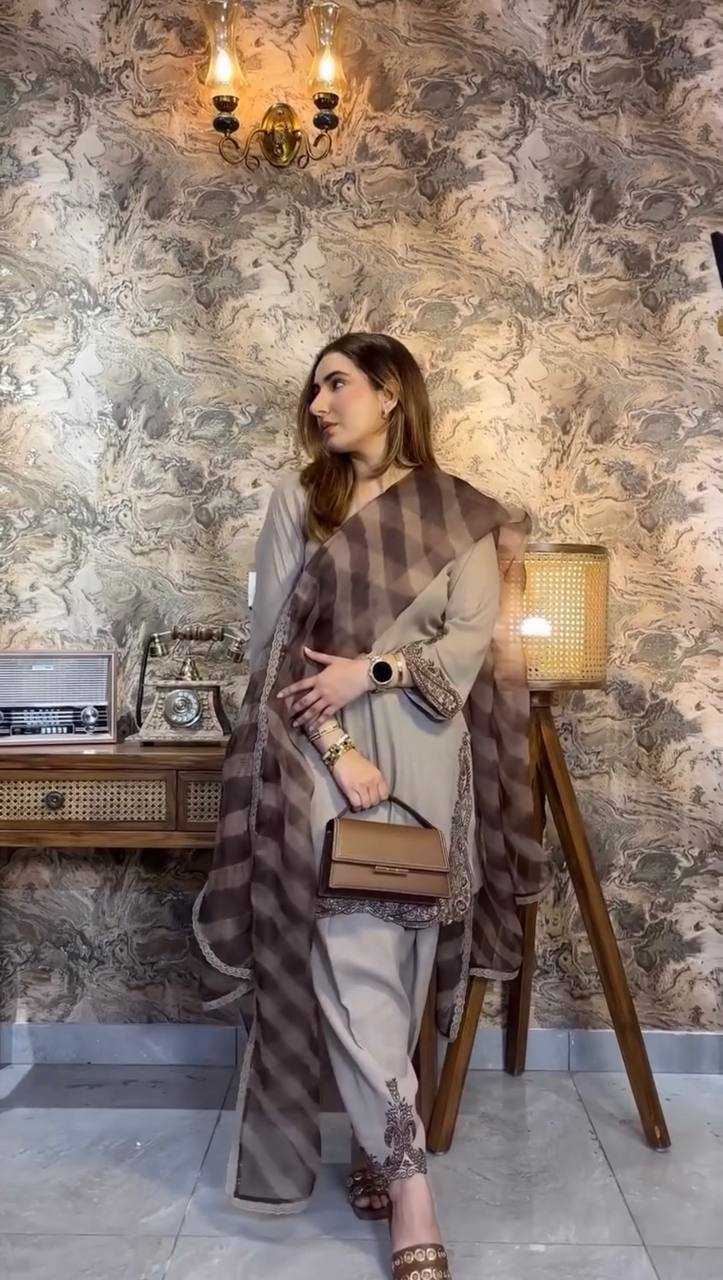 Ynf Faux Georgette KESH499 3127 Suits & Dresses Wedding Collections Festive Collections Wholesale Embroidery Suits Georgette Suit Designer Suits Manufacturer