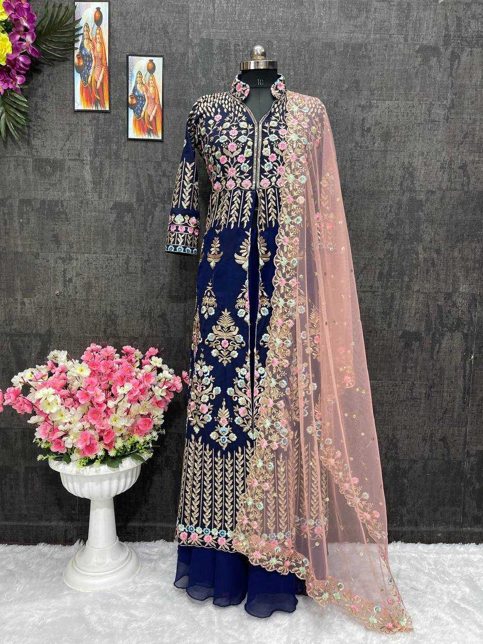 Ynf Faux Georgette KESH512 1033 Lehengas Wholesale Designer Lehenga Fancy Lehenga Embroidered Lehenga Manufacturer