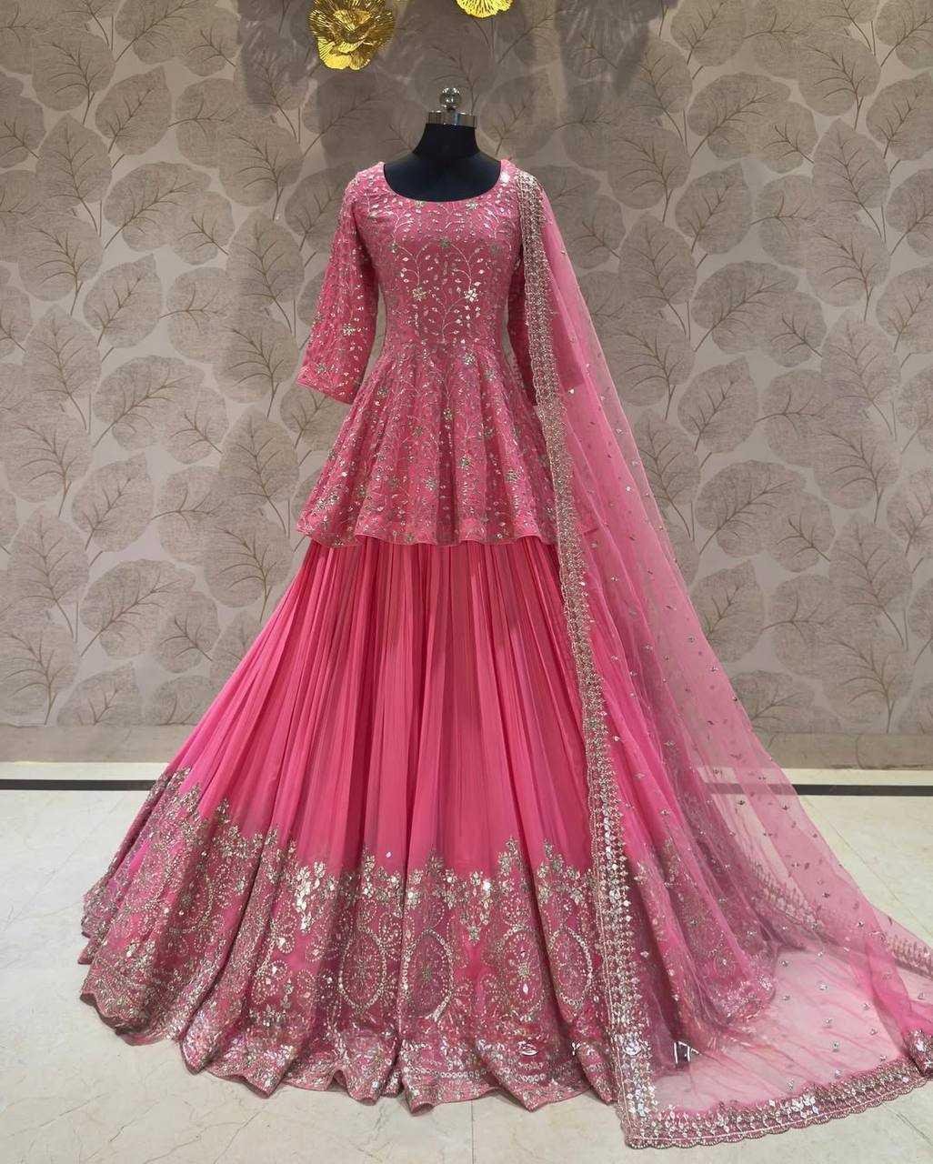 Ynf Faux Georgette KESH512 1040 Lehengas Wholesale Designer Lehenga Fancy Lehenga Embroidered Lehenga Manufacturer