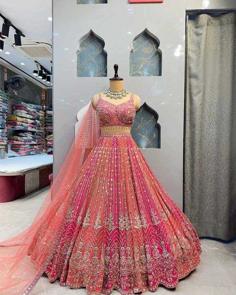 Ynf Faux Georgette KESH512 1042 Lehengas Wholesale Designer Lehenga Fancy Lehenga Embroidered Lehenga Manufacturer