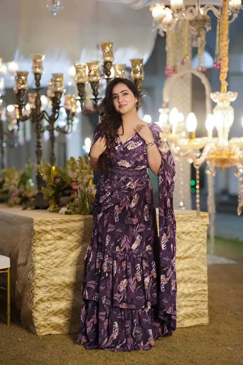 Ynf Faux Georgette KESH516 9254 Sarees Wholesale Ready To Wear Sarees Party Wear Sarees Fancy Sarees Printed Sarees Manufacturer