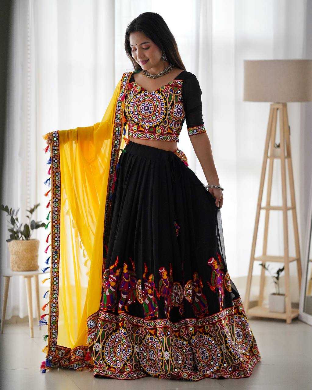 Ynf Faux Georgette RIN133 SP-24 Lehengas Wedding Collections Festive Collections Wholesale Designer Lehenga Choli Georgette Lehenga Lehenga With Dupatta Manufacturer