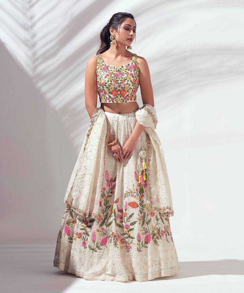 Ynf Faux Georgette RIN197 2979 Lehengas Wholesale Designer Lehenga Bridal Lehenga Embroidered Lehenga Manufacturer