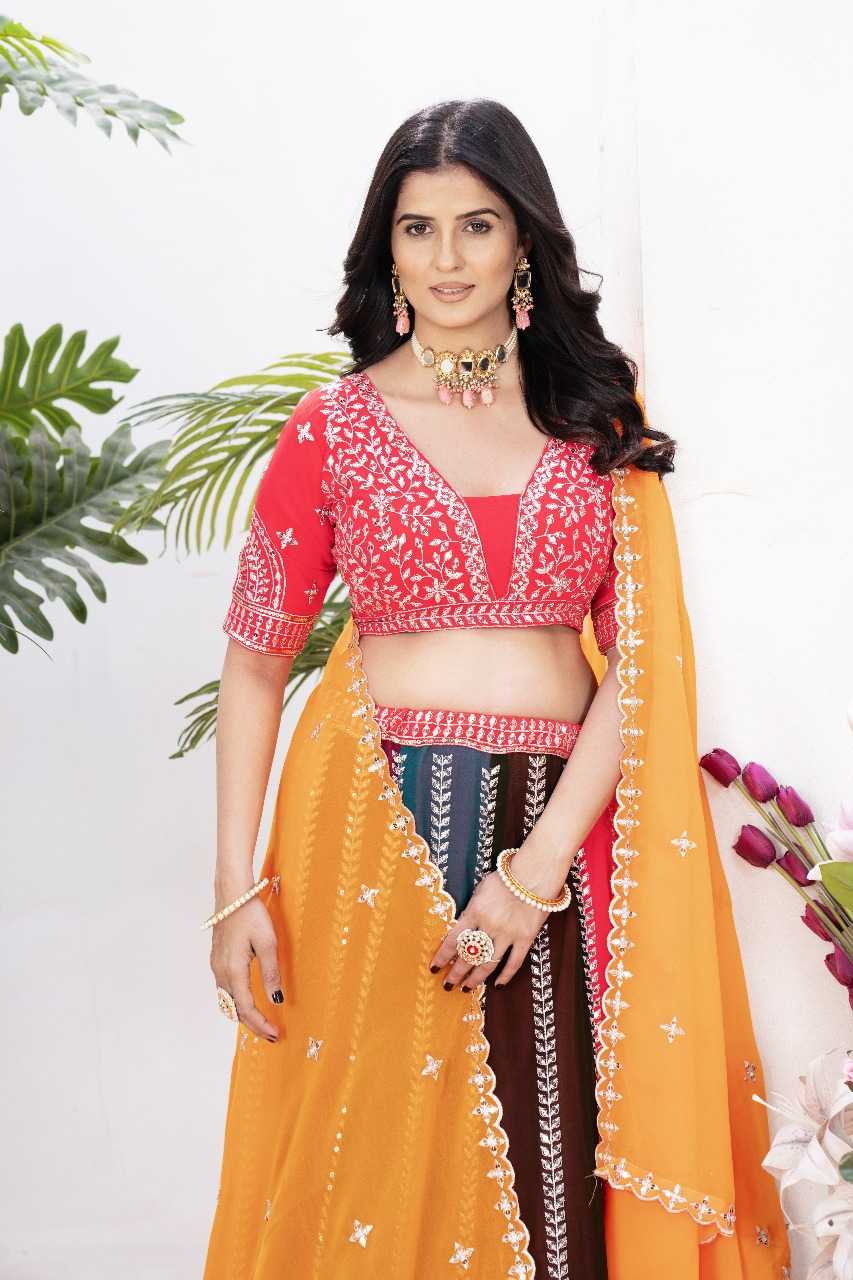 Ynf Faux Georgette RIN197 3001 Lehengas Wholesale Designer Lehenga Bridal Lehenga Wedding Lehenga Manufacturer