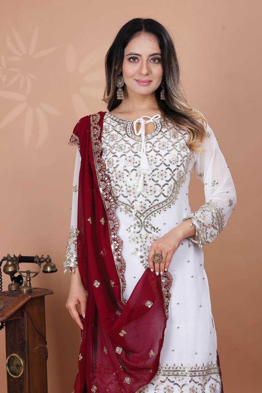 Ynf Faux Georgette RIN197 4764 Suits & Dresses Wholesale Embroidery Suits Palazzo Suit Designer Suits Manufacturer