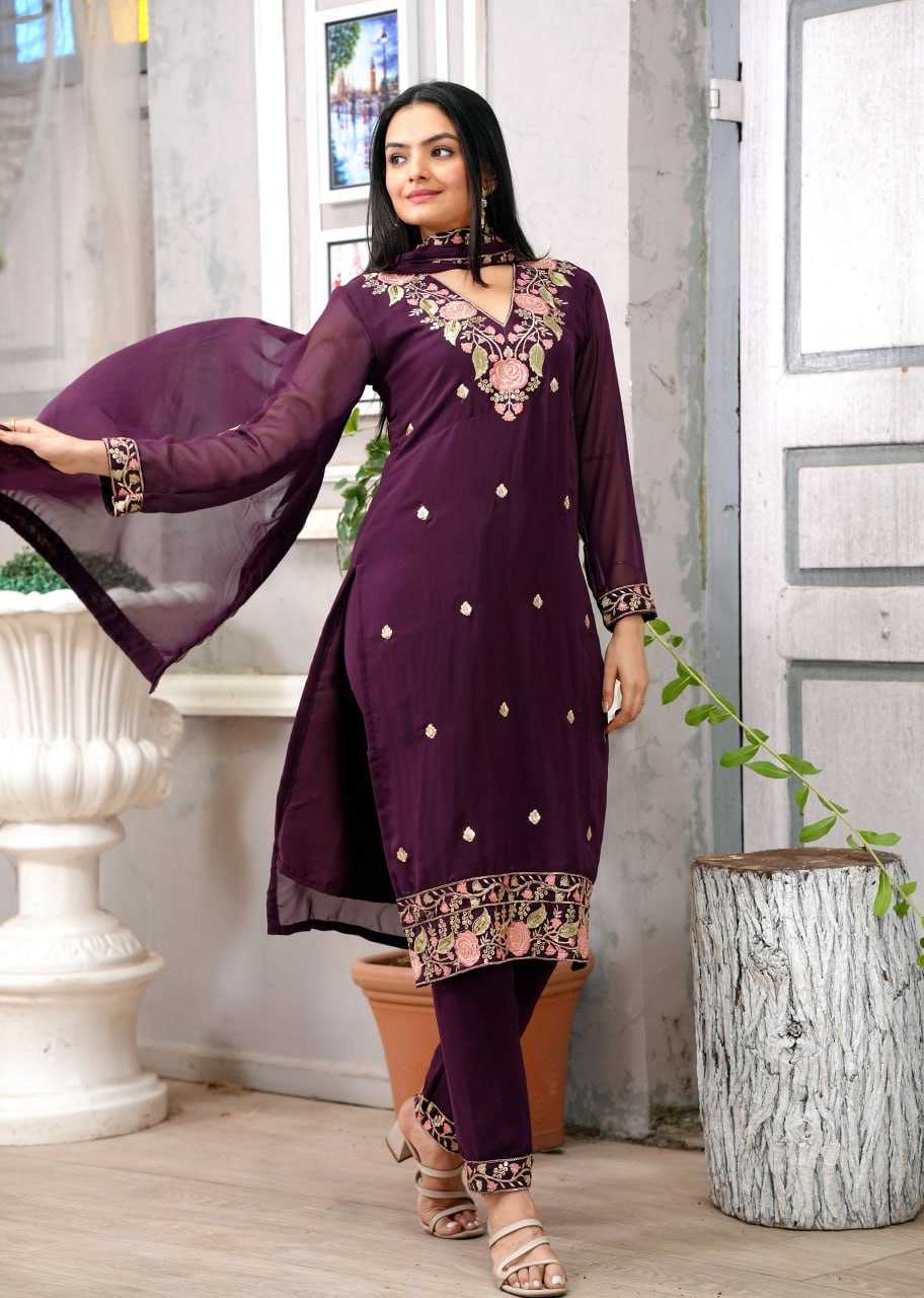 Ynf Faux Georgette RIN232 77 Suits & Dresses Wholesale Embroidery Suits Designer Suits Manufacturer