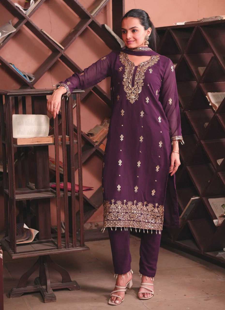 Ynf Faux Georgette RIN232 80 Suits & Dresses Wholesale Embroidery Suits Designer Suits Manufacturer