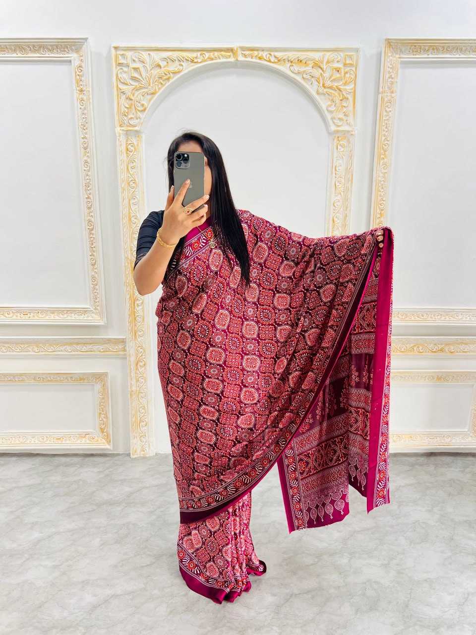 Ynf Gajji Silk RIN207 2215 Sarees Wedding Collections Festive Collections Wholesale Printed Sarees Silk Sarees Sarees With Blouse Manufacturer