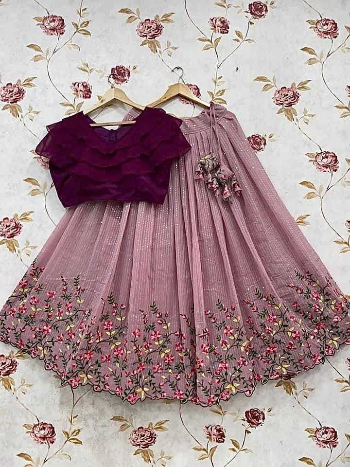 Ynf Georgette KESH493 Shipp Kids Wear Wholesale Kids Lehenga Kids Lehenga Choli Baby Girl Lehenga Manufacturer