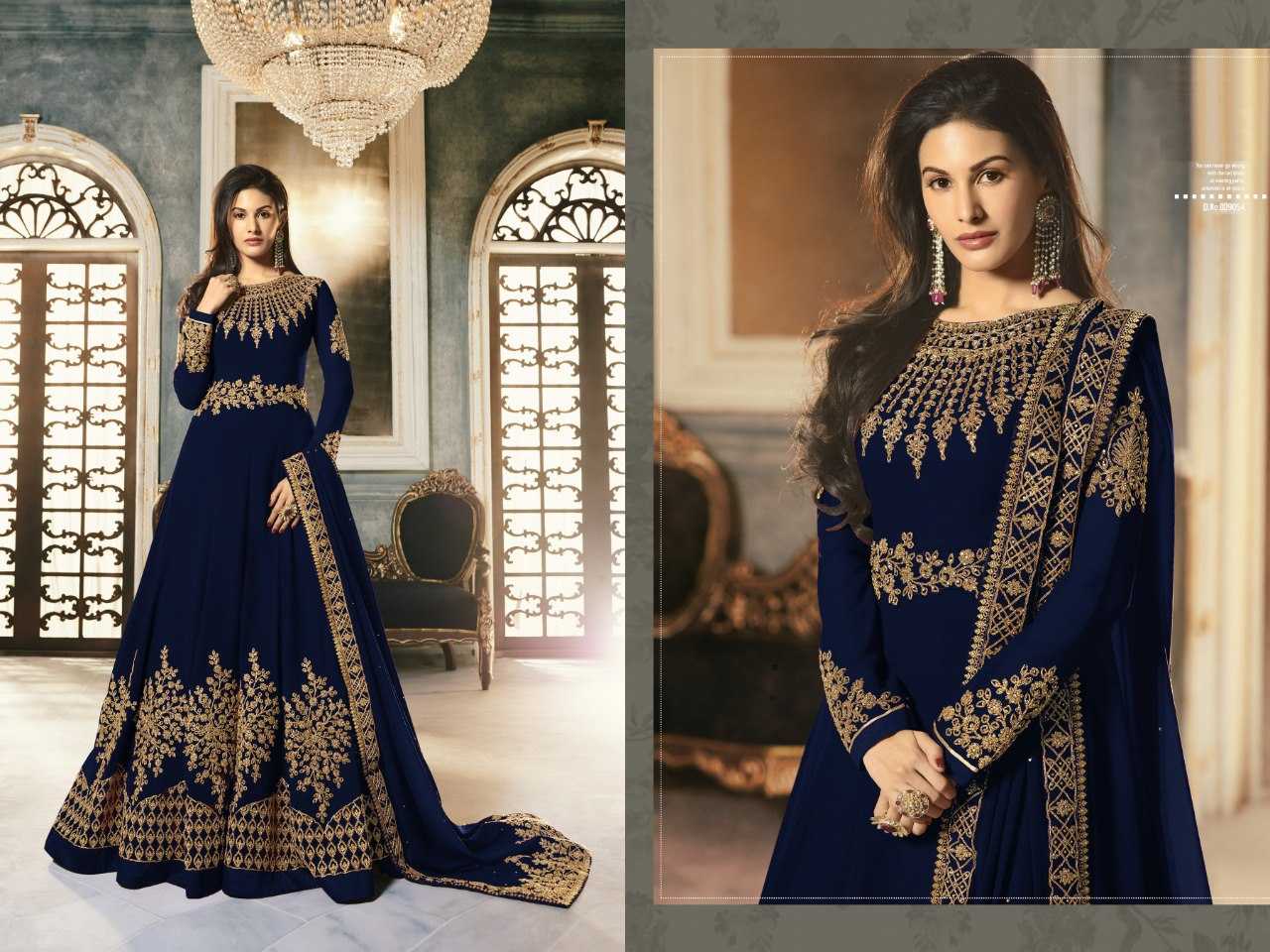 Ynf Georgette KESH504 009054 Suits & Dresses Wholesale Anarkali Suits Semi Stitched Suits Floor-Length Suits Semi-Stitched Suits Manufacturer